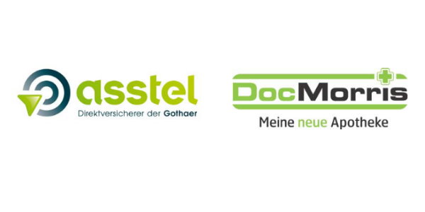 DocMorris und Asstel Logo